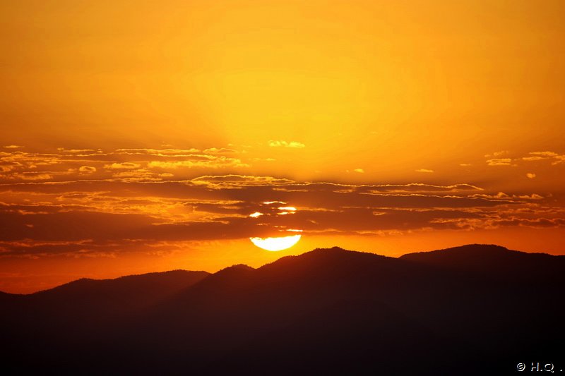 Sonnenuntergang vom Castle Hill - Townsville  - Queensland