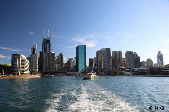 Circular Quay von Bord der Manly Fast Ferry