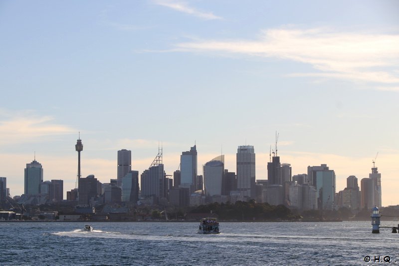 Skyline Sydney von Bord der Fhre