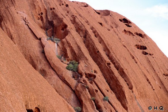 Auswaschungen am Uluru - Ayers Rock