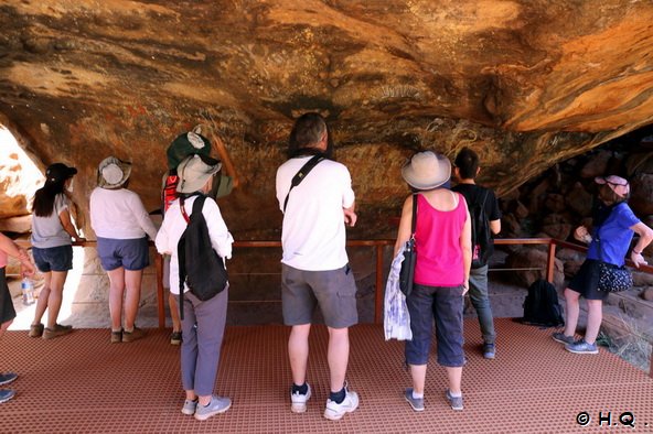 Felsmalereien am Kuniya Walk Uluru