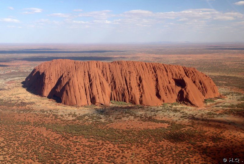 Uluru aus dem Hubschrauber