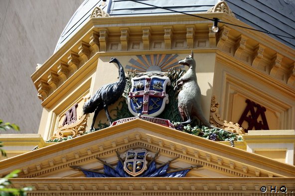 Wappen auf der Adelaide Arcade