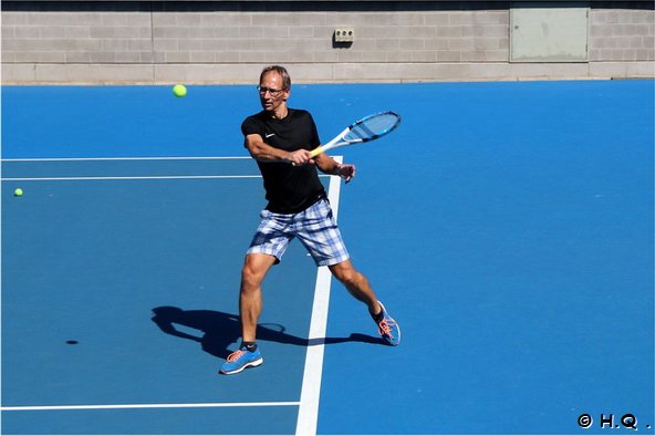 Ein Tennis Match auf Court 3 - Australian Open - Melbourne Park  Victoria - Australien