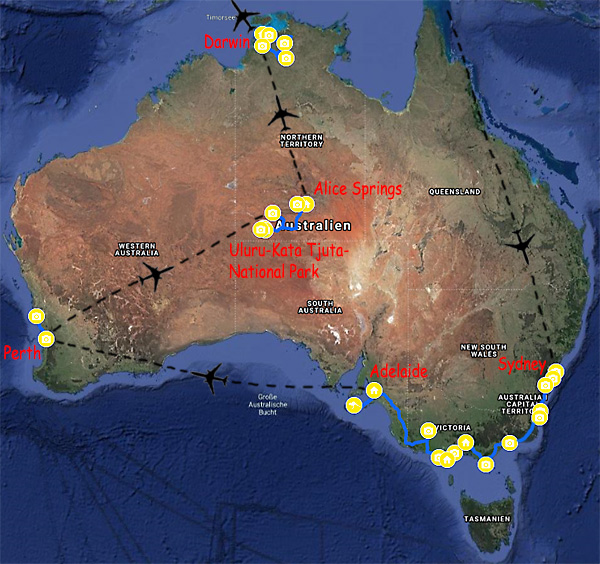 Australien Rundreise 2001