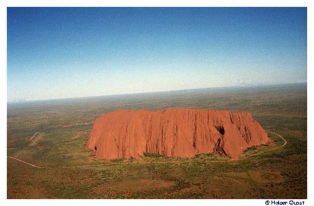 Ayers Rock - aerial photograph - air photo