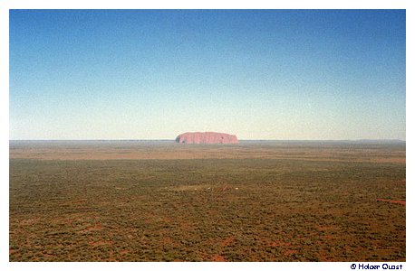 Ayers Rock aus der Luft Ayers Rock aus der Luft