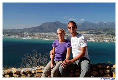 Ela und Holger mit Blick auf die False Bay Ela und Holger mit Blick auf die False Bay