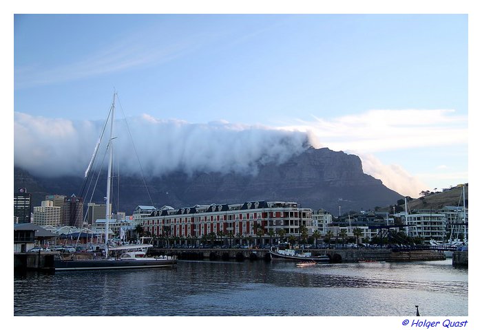 Tafelberg von der Waterfront - mit Tischtuch Tafelberg von der Waterfront - mit Tischtuch