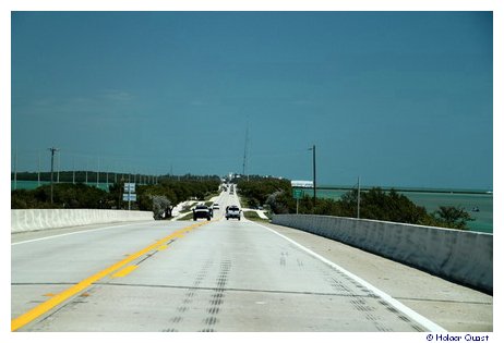 Fahrt auf dem U.S. Highways 1 nach Key West