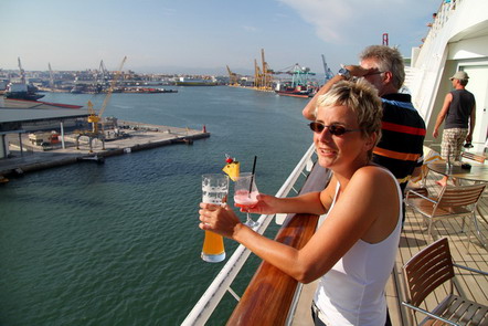 Ela beim Abschiedsgetränk Ela beim Abschiedsgetränk