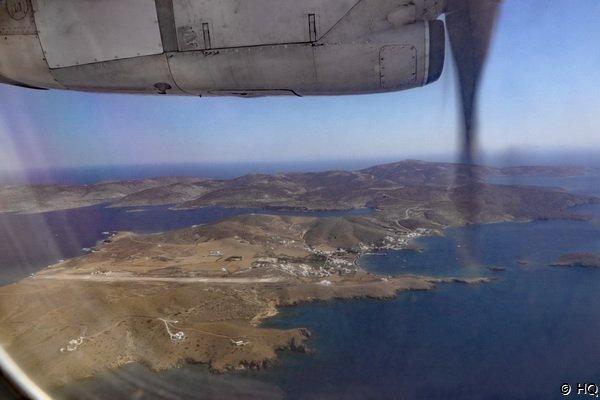 Landeanflug auf Astypalea