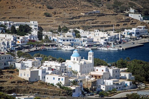 Blick vom Balkon unseres Hotels auf Katapola Blick vom Balkon unseres Hotels auf Katapola