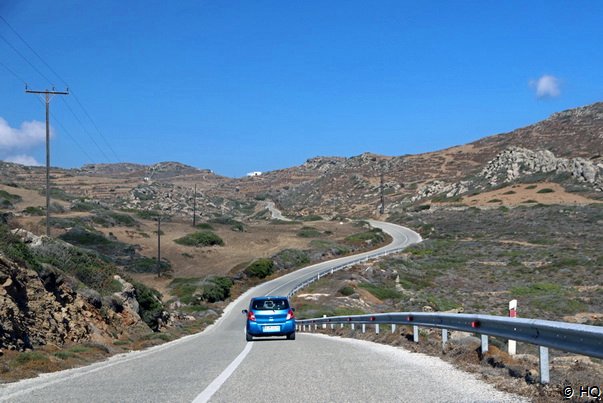 Höhenstraße auf Amorgos Höhenstraße auf Amorgos