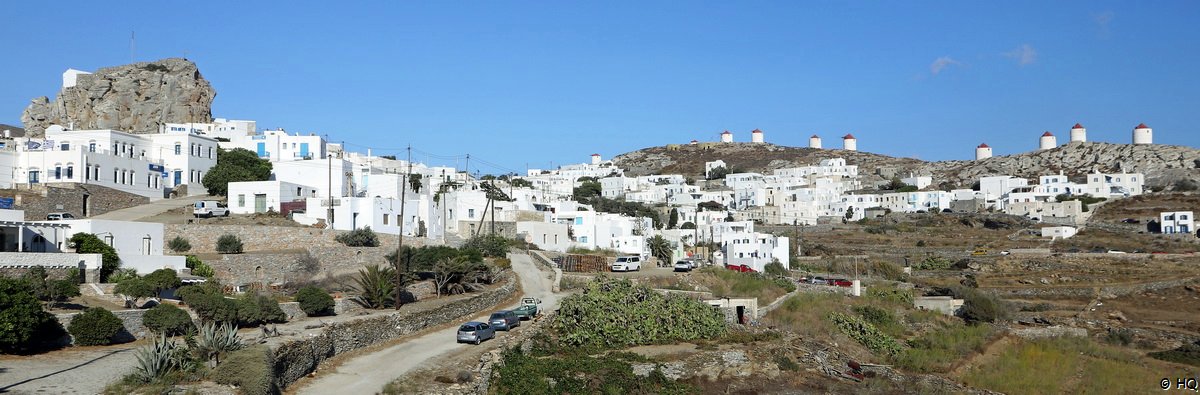 Chroa und Windm�hlenh�gel in Amorgos