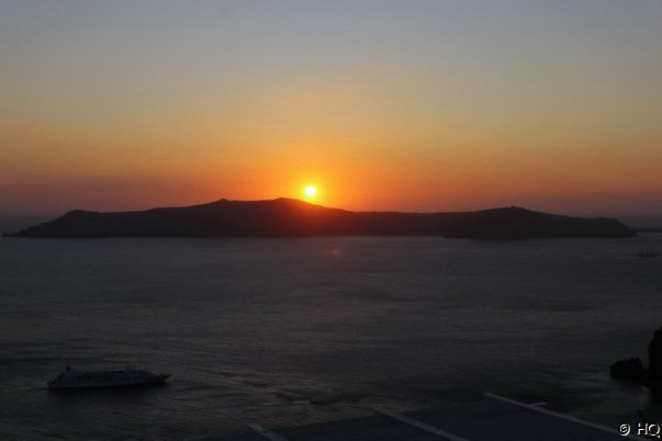 Sonnenuntergang Caldrea Santorini