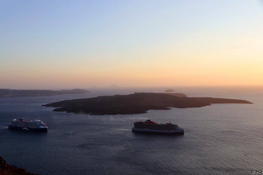 Sonnenuntergang Caldera Santorini