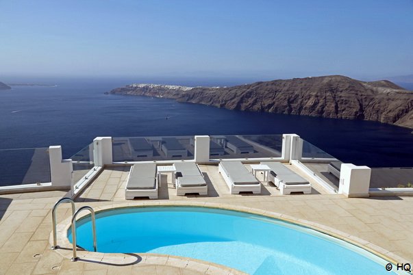 Pool mit Aussicht Santorini