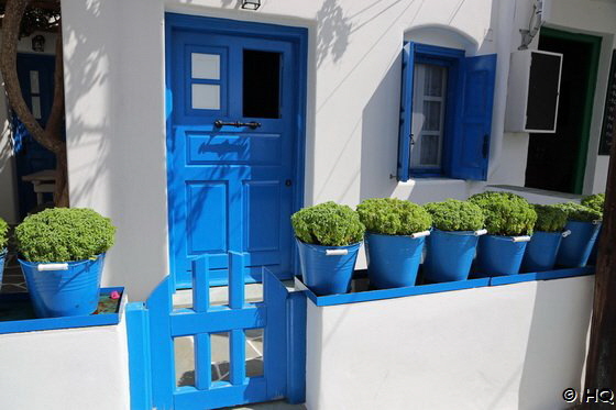 Typisch griechische Türen 