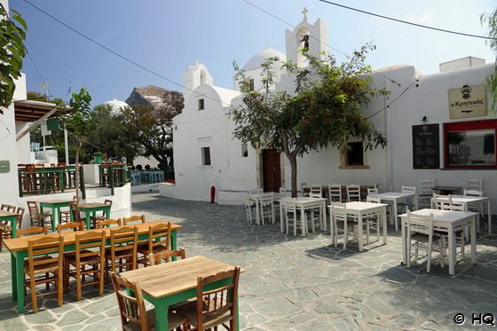 Tavernen in der Chora von Folegandros