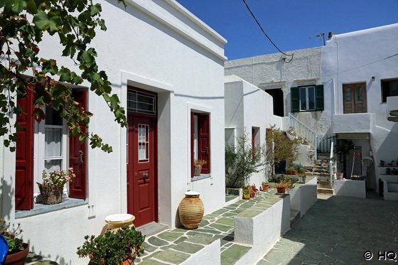 Castro-Viertel in der Chora von Folegandros Castro-Viertel in der Chora von Folegandros