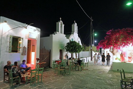 Abendliche Stimmung in der Chora von Folegandros