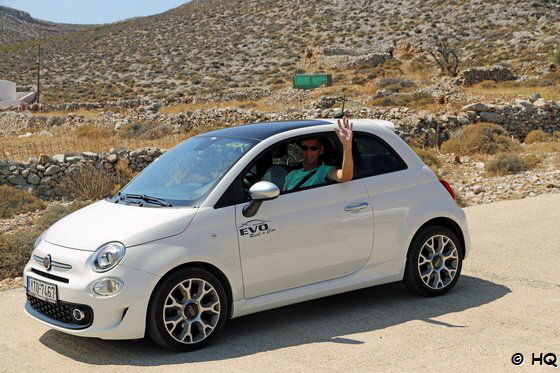 Unser Flitzer auf Folegandros :-)