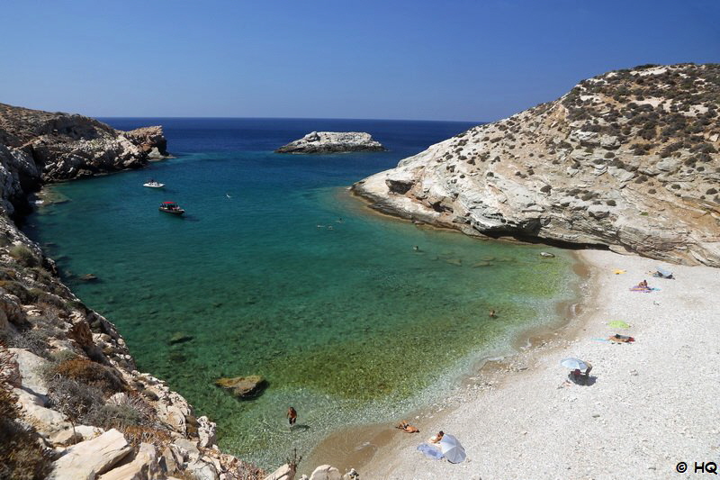 Livadaki Strand von oben - Folegandros