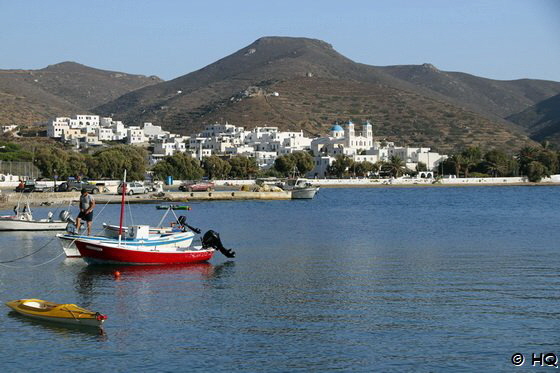 Blick von Xilokeratidi nach Katapola - Amorgos