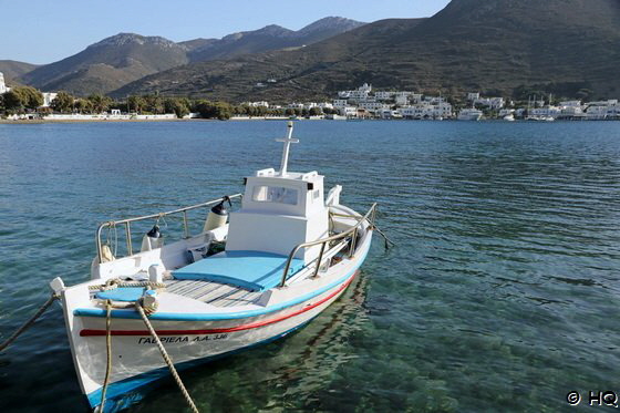 Blick von Xilokeratidi nach Katapola - Amorgos