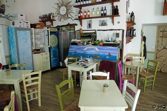 Taverne Kastanis in der Chora von Amorgos von Innen Taverne Kastanis in der Chora von Amorgos von Innen