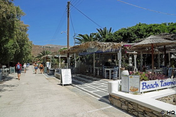 Promenade am Egiali Beach auf Amorgos Promenade am Egiali Beach auf Amorgos