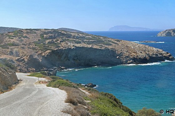 Anfahrt zum Paradise Beach - Amorgos