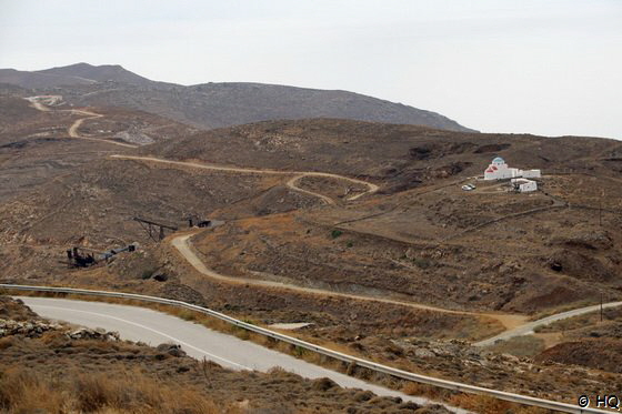 Serifos und die Piste zum Kloster Evangelistrias Akrotirianis Serifos und die Piste zum Kloster Evangelistrias Akrotirianis