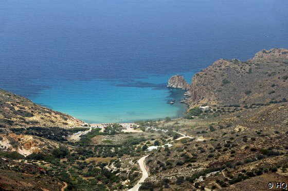 Plathiena Strand vom Kastro Hügel Plathiena Strand vom Kastro Hügel