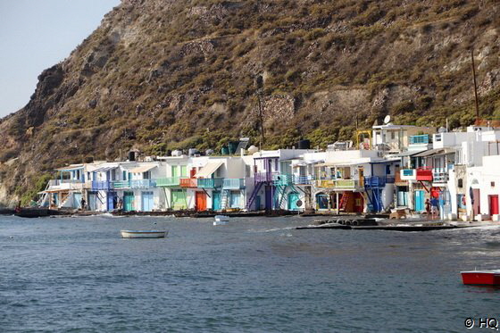 Bunte Häuser in Klima auf Milos Bunte Häuser in Klima auf Milos