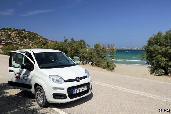 Stopp am Achivadolimni Beach - Milos