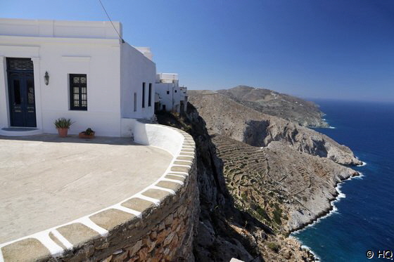 Pounta-Platz in der Chora von Folegandros