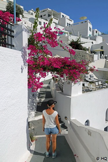 Gassen von Firostefani Santorini Gassen von Firostefani Santorini