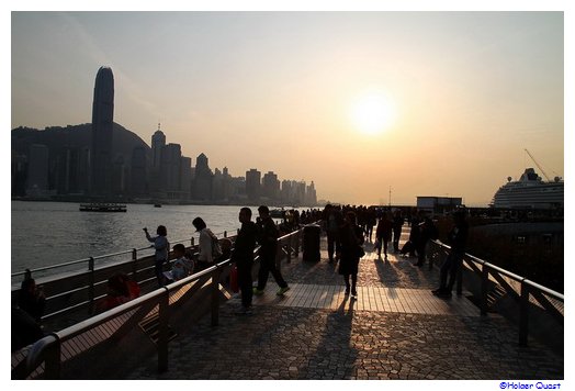 Skyline Hong Kong Island im Sonnenuntergang Skyline Hong Kong Island im Sonnenuntergang