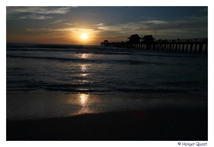 Sonnenuntergang am  Naples Pier