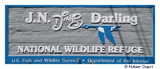 Eingangsschild J. N. "Ding" Darling National Wildlife Refuge