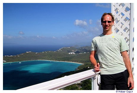 Holger vor der Magens Bay - St Thomas