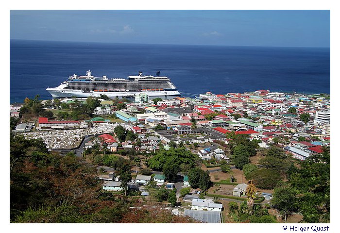 Blick vom Morne Bruce Point - Dominica