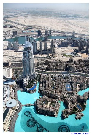 Blick vom Burj Khalifa auf den Dubai Lake Blick vom Burj Khalifa auf den Dubai Lake