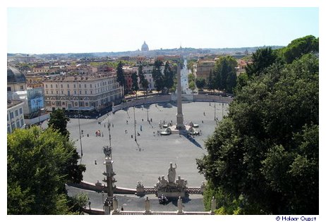 Monte Pincio - Piazza del Popolo - Rom
