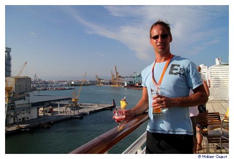 Holger beim Abschiedsgetränk Holger beim Abschiedsgetränk