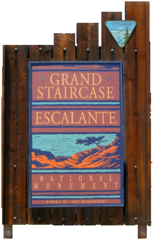 Grand Staircase Escalante NM Schild