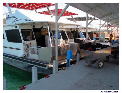 Das Boot wird beladen