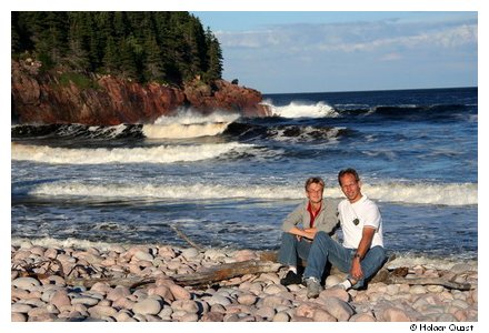 Ela und Holger am Black Brook Beach Ela und Holger am Black Brook Beach